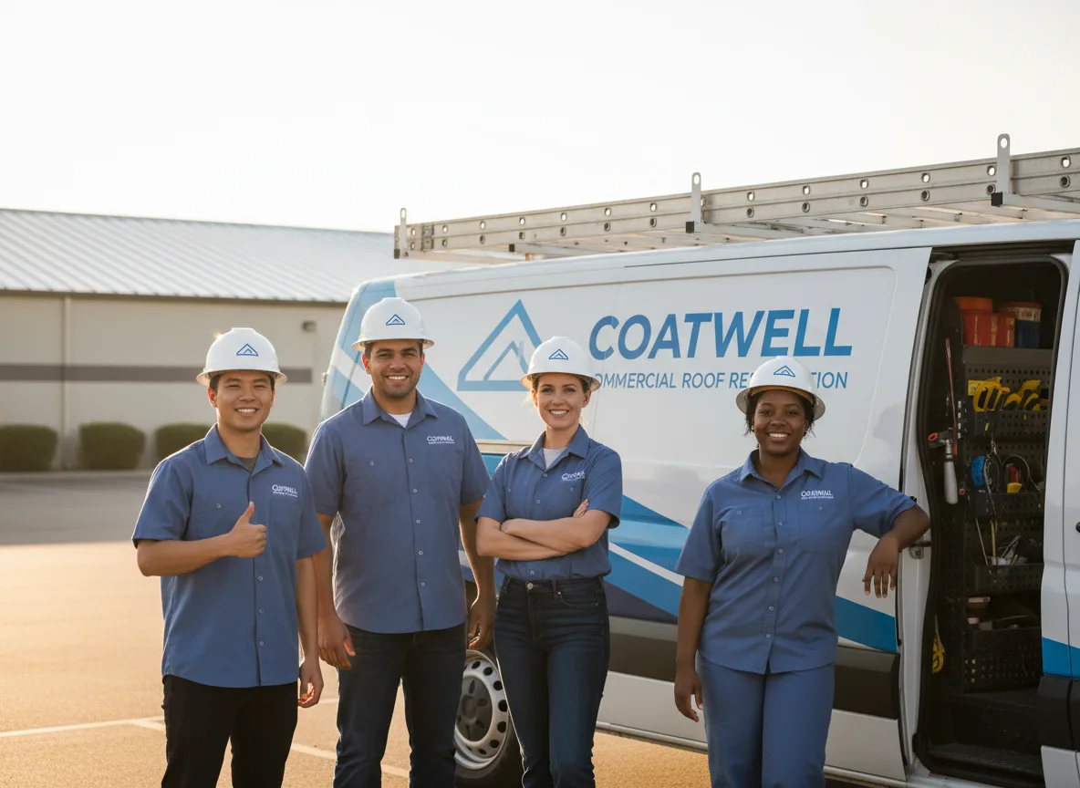 Commercial roof coating company in Luana, IA